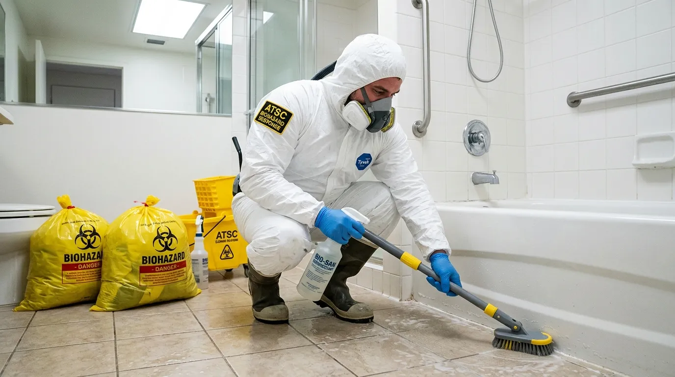 Decontamination equipment deployed for Blood Cleanup in Baileys Crossroads